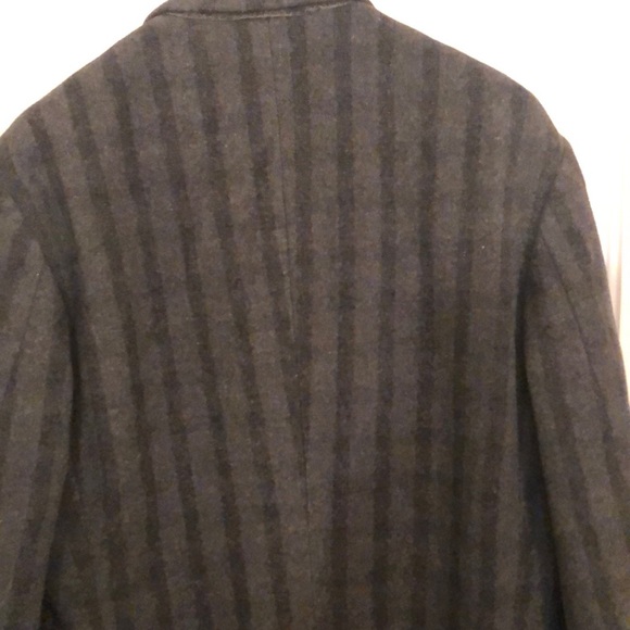 Elegant men’s gray long coat M/L - Picture 6 of 8